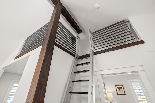 view of stairway