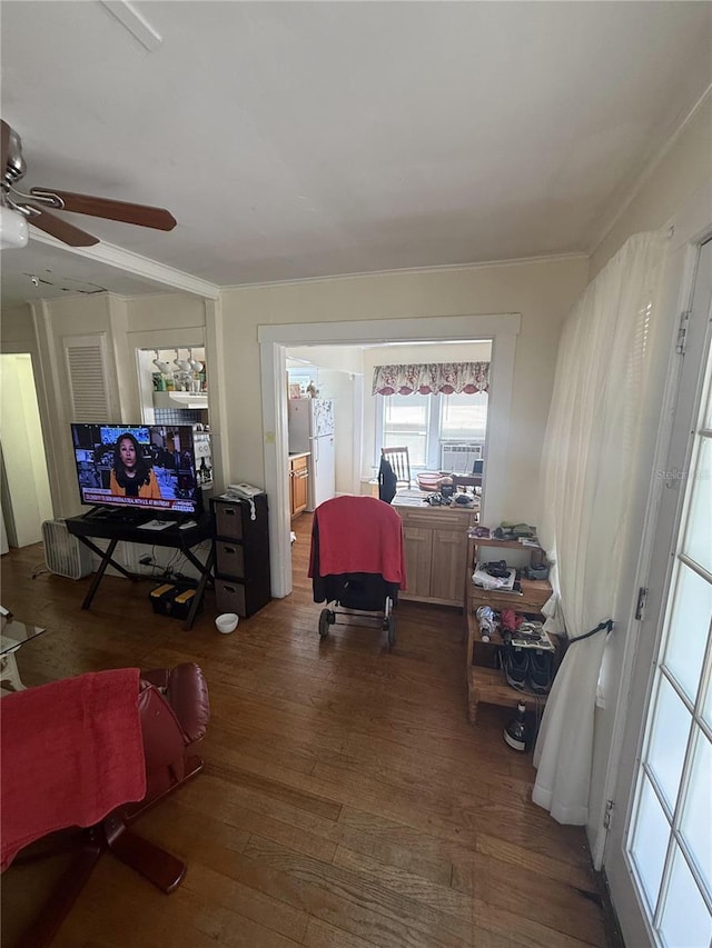 interior space featuring wood finished floors