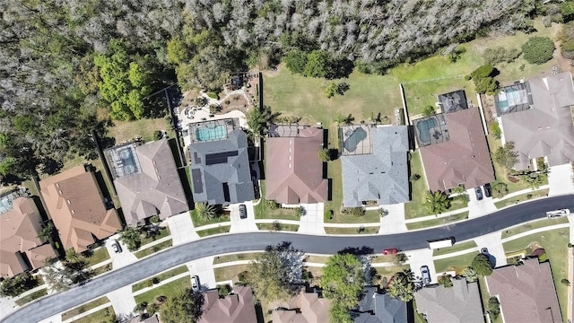 bird's eye view featuring a residential view