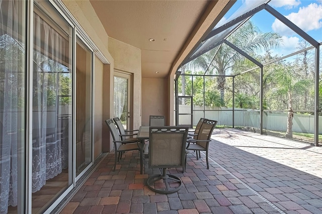 sunroom with a healthy amount of sunlight