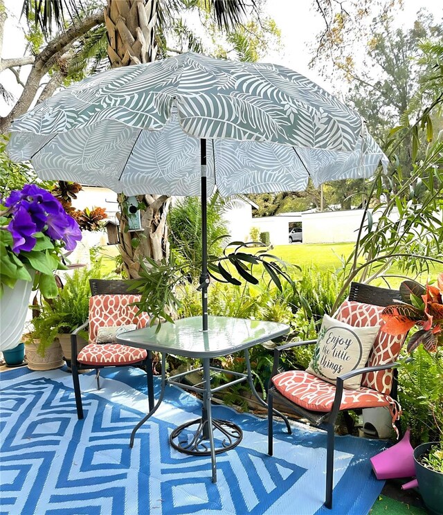 exterior space featuring a patio area