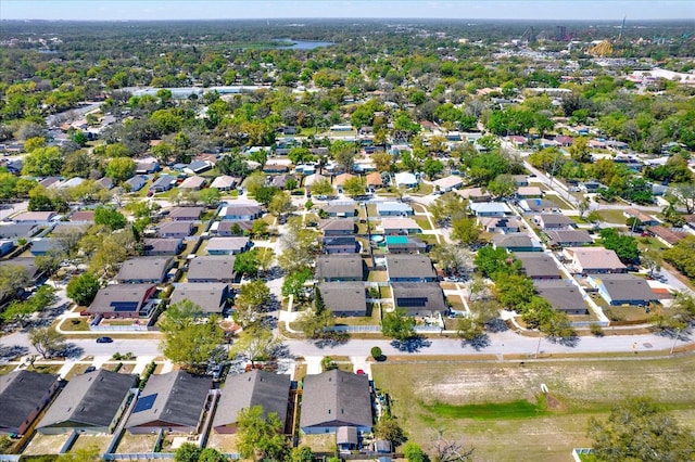 bird's eye view with a residential view