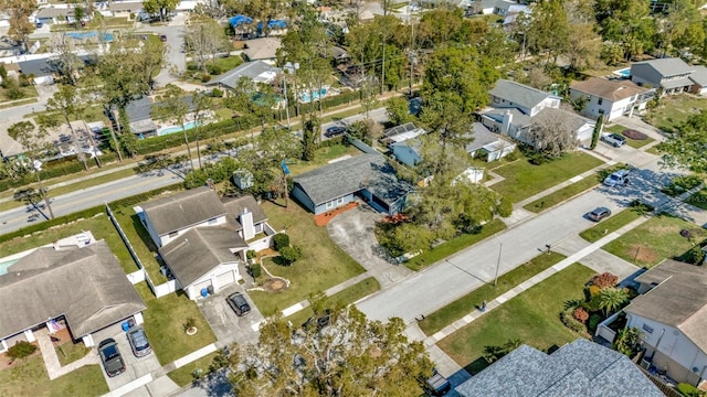 bird's eye view featuring a residential view