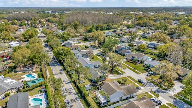 bird's eye view with a residential view