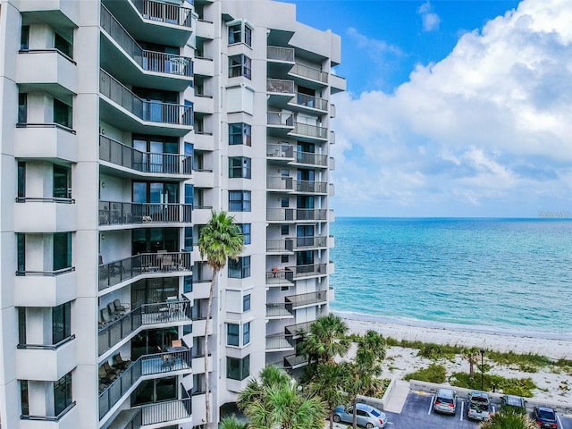 water view featuring a view of the beach