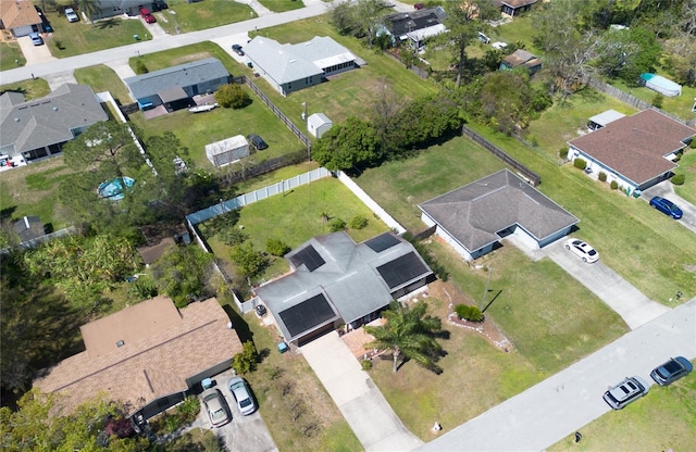 bird's eye view featuring a residential view