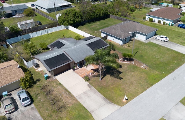 drone / aerial view featuring a residential view
