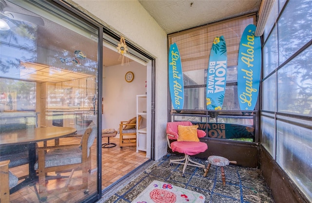 view of sunroom / solarium