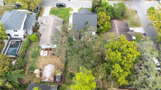 bird's eye view featuring a residential view