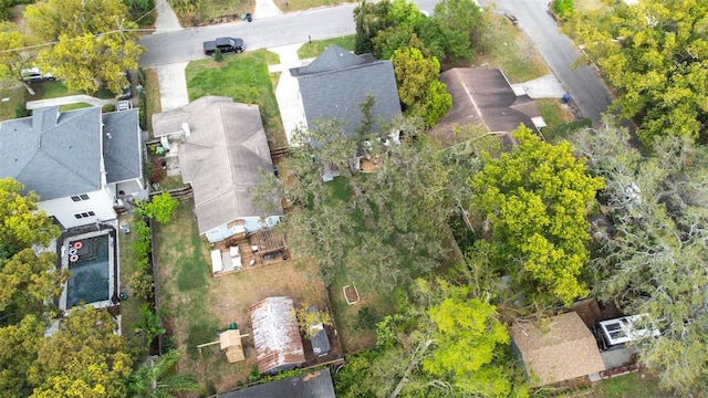 drone / aerial view featuring a residential view