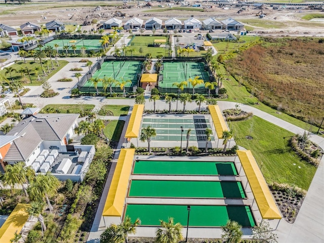 drone / aerial view featuring a residential view