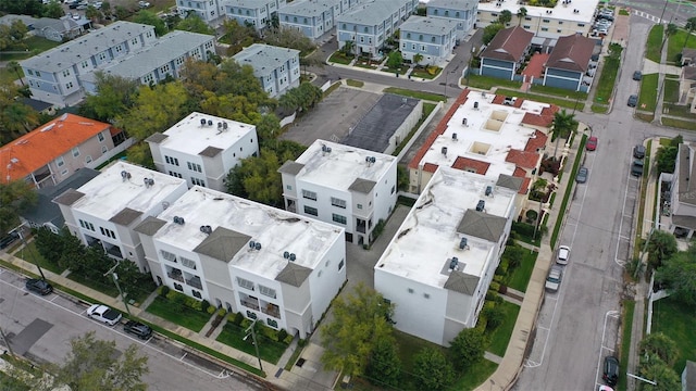 bird's eye view with a residential view