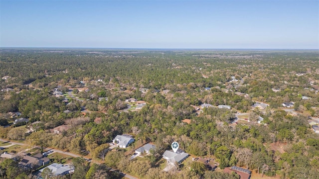 aerial view with a view of trees