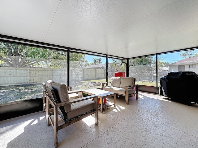 view of sunroom