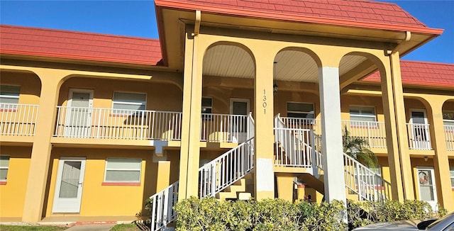 view of property with stairway