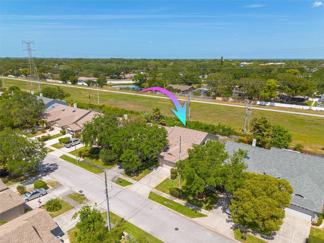 birds eye view of property featuring a residential view