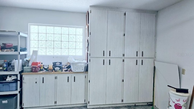 kitchen featuring light countertops