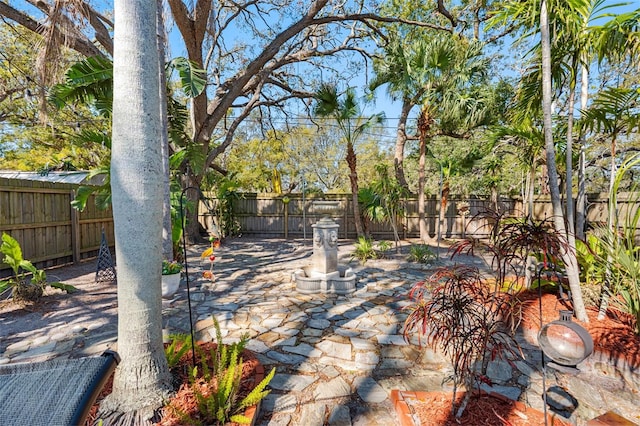 view of patio / terrace featuring a fenced backyard