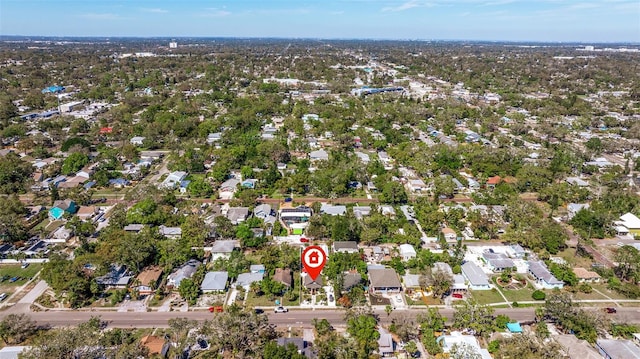 drone / aerial view with a residential view