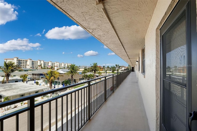 balcony featuring a view of city