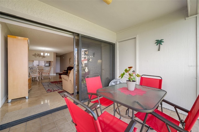 view of patio featuring outdoor dining space