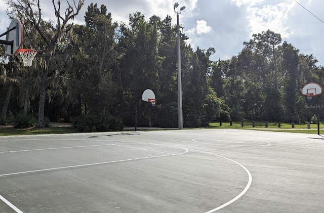 view of sport court with community basketball court