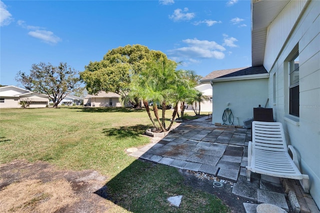 view of yard featuring a patio