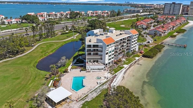 5700 Escondida Blvd S Unit 506, Saint Petersburg, FL 33715 - bird's eye view with a water view