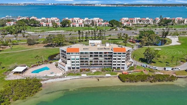 5700 Escondida Blvd S Unit 506, Saint Petersburg, FL 33715 - birds eye view of property featuring golf course view and a water view