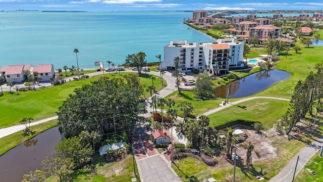 5700 Escondida Blvd S Unit 506, Saint Petersburg, FL 33715 - drone / aerial view featuring a water view