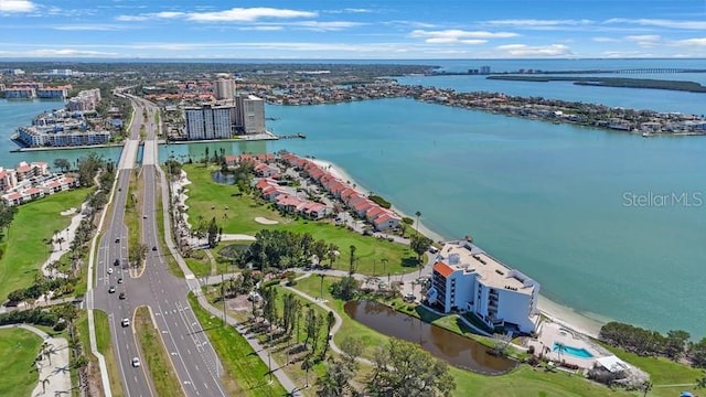 5700 Escondida Blvd S Unit 506, Saint Petersburg, FL 33715 - birds eye view of property with a water view and a city view