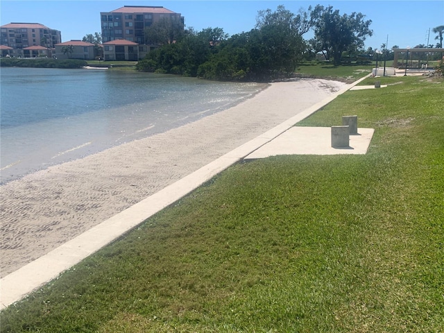 5700 Escondida Blvd S Unit 506, Saint Petersburg, FL 33715 - exterior space with a water view and a yard