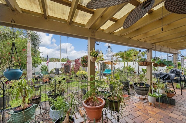 view of sunroom / solarium