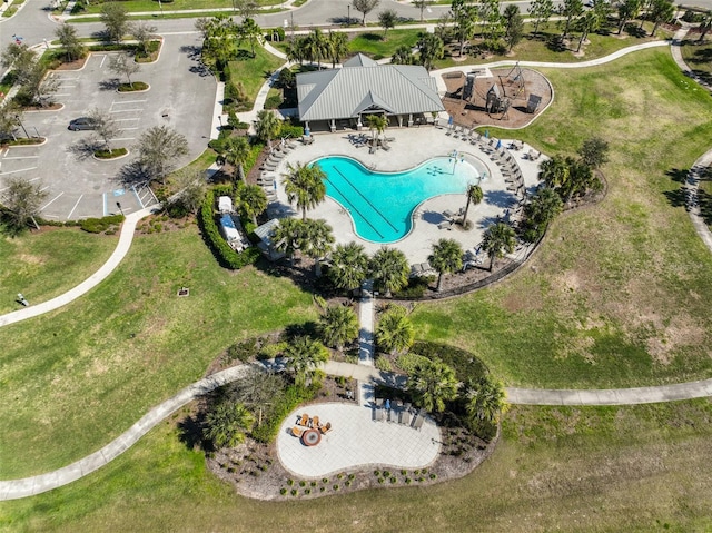 birds eye view of property