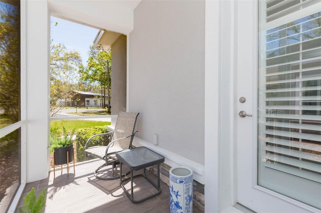 exterior space with a porch