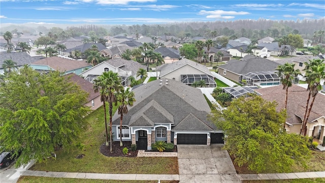 aerial view featuring a residential view