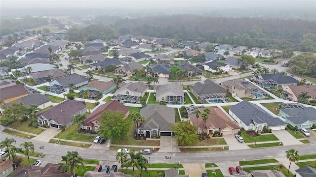 aerial view featuring a residential view