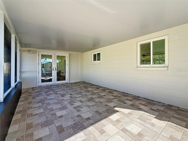 view of patio with french doors