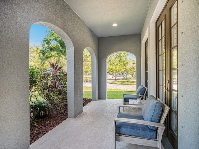 view of patio / terrace featuring a porch