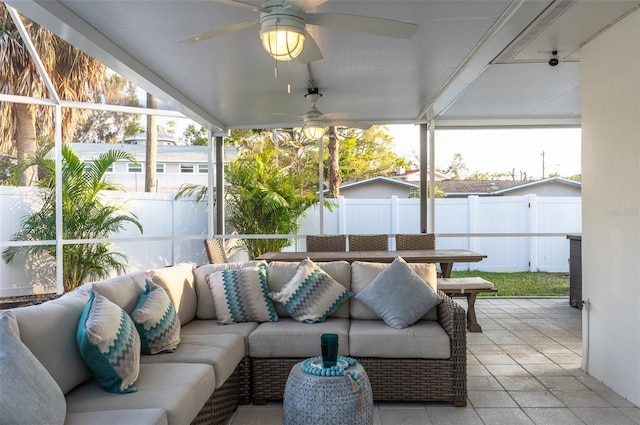 view of sunroom / solarium