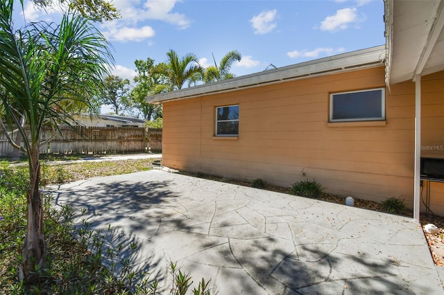 view of patio with fence