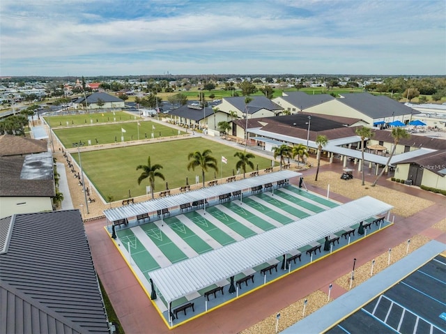 aerial view featuring a residential view