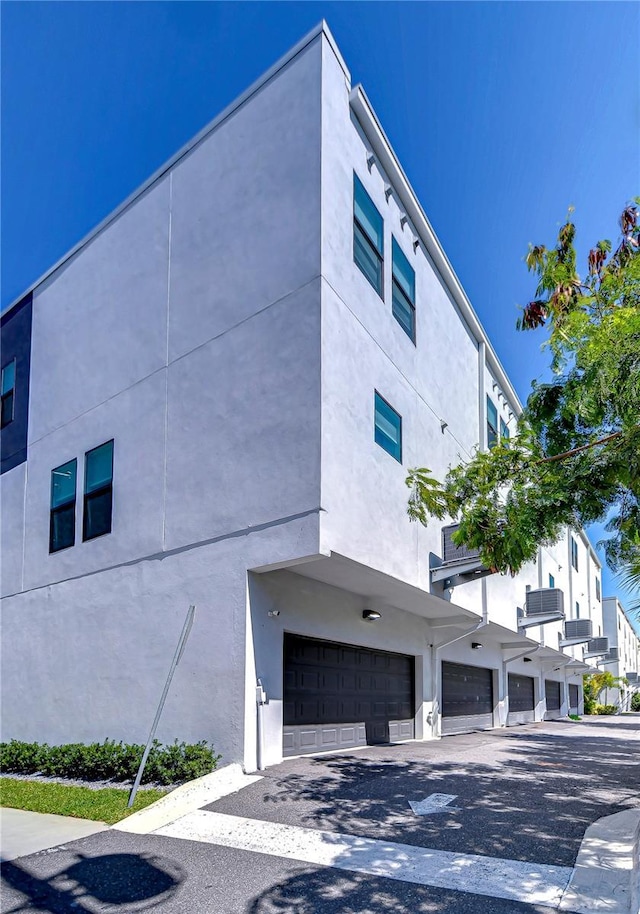 view of property featuring an attached garage