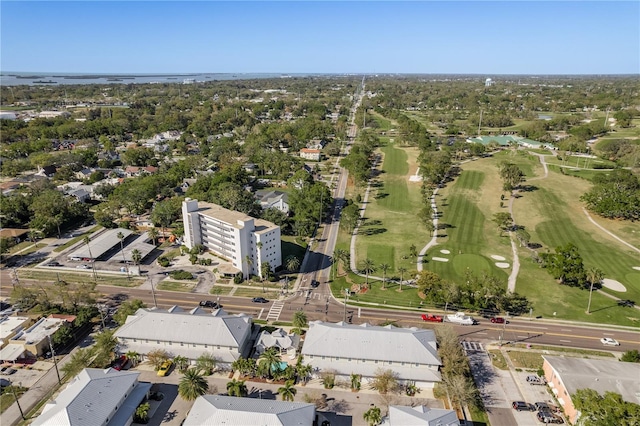 aerial view featuring golf course view