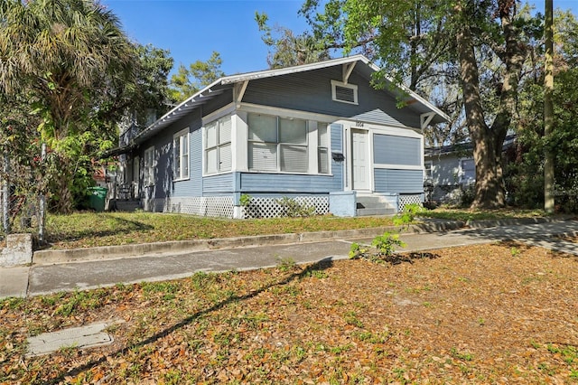 view of bungalow-style home