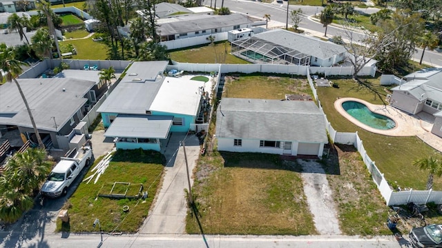 bird's eye view featuring a residential view