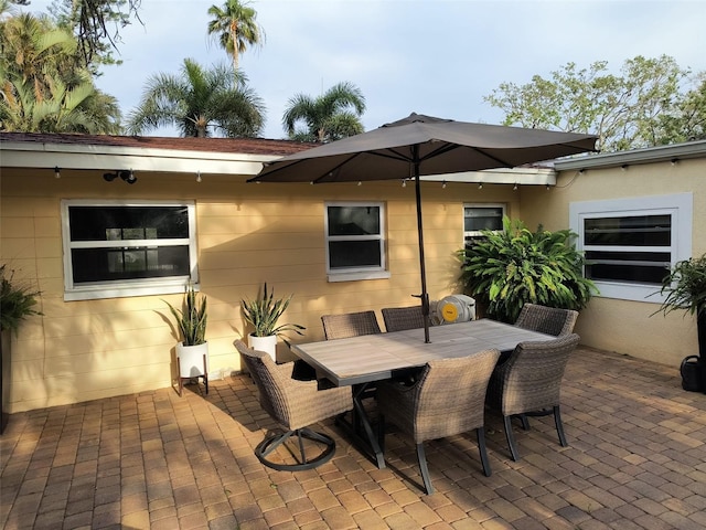 view of patio / terrace with outdoor dining area