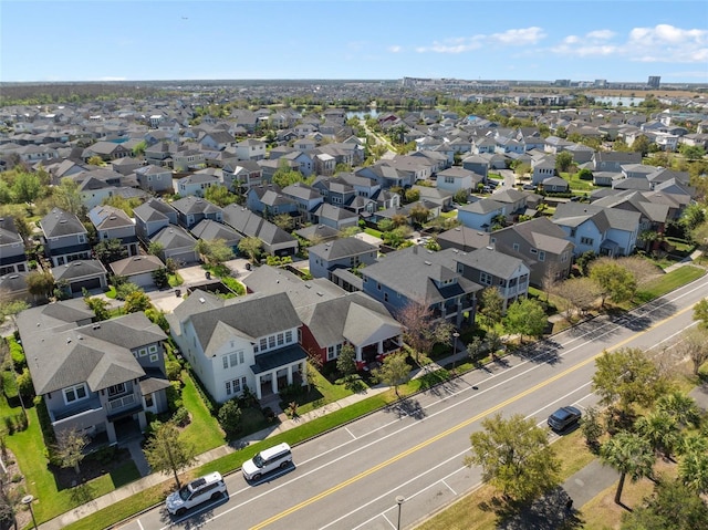 drone / aerial view featuring a residential view