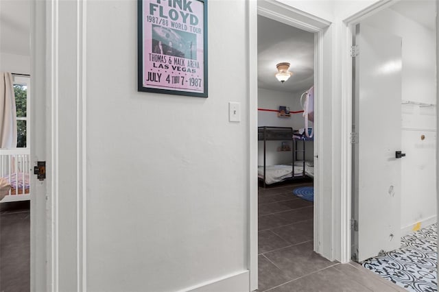 corridor with tile patterned floors