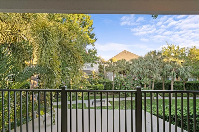 view of balcony